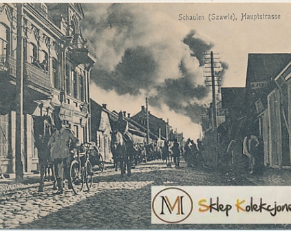 Szawle Hauptstrasse, pożar, ewakuacja