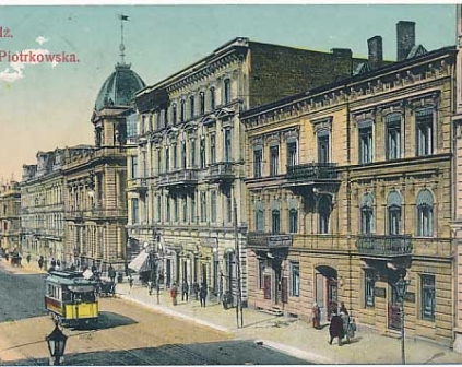 Łódź Ulica Piotrkowska 1915r