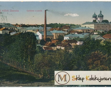 Zbaraż Widok ogólny obieg 1914r