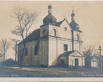 Hołoby Wołyń cerkiew 1918r