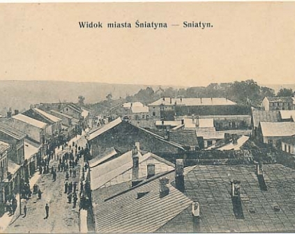 Śniatyn widok ogólny 1915r