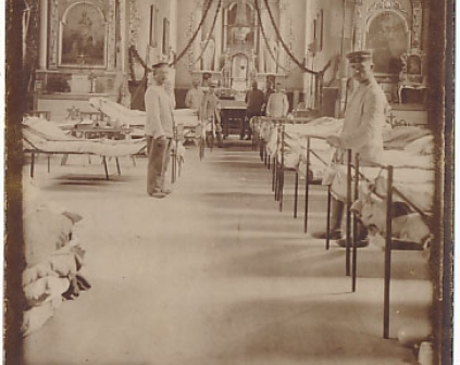 Weiwery Lazaret w kościele 1915r