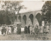   Rozłucz k.Turka  Wiadukt autobus ludzie 1929r